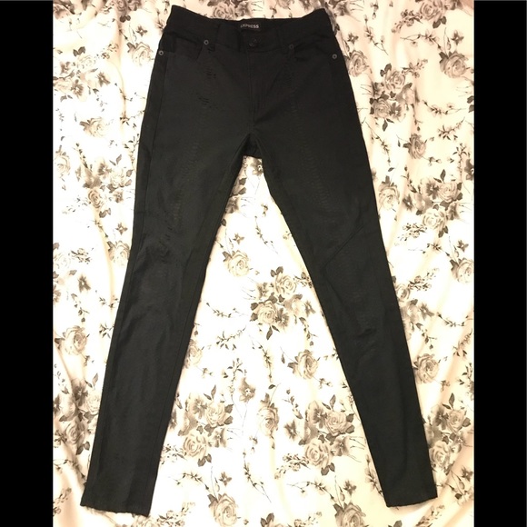 Express Pants - Express Black High Rise Jeggings